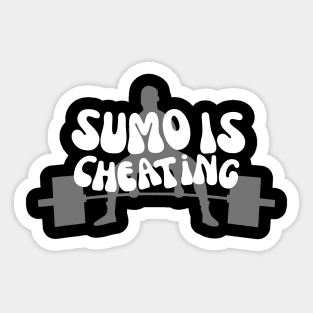 Sumo is cheating Sticker